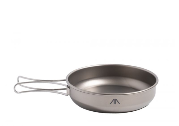 Набор посуды 3-Piece Titanium Pot and Pan Cook Set  (серый; титан; 500+550+680 мл)